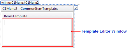 Template Editor Window