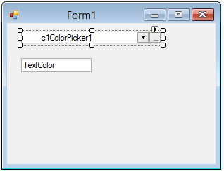 C1ColorPicker on Form