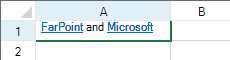 Hyperlink Cell with Multiple Links