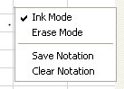 Inking Context Menu