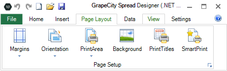 Page Layout Menu