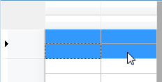 Selecting Cells using Mouse