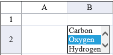 List Box Cell Type with List