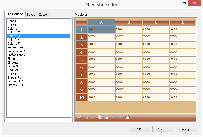 Spread Designer SheetSkin Editor