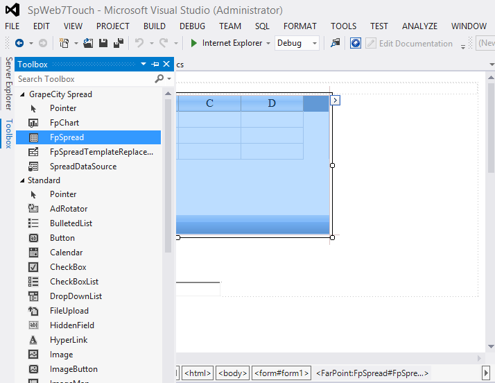 Adding a Component to a Web Site using Visual Studio 2012
